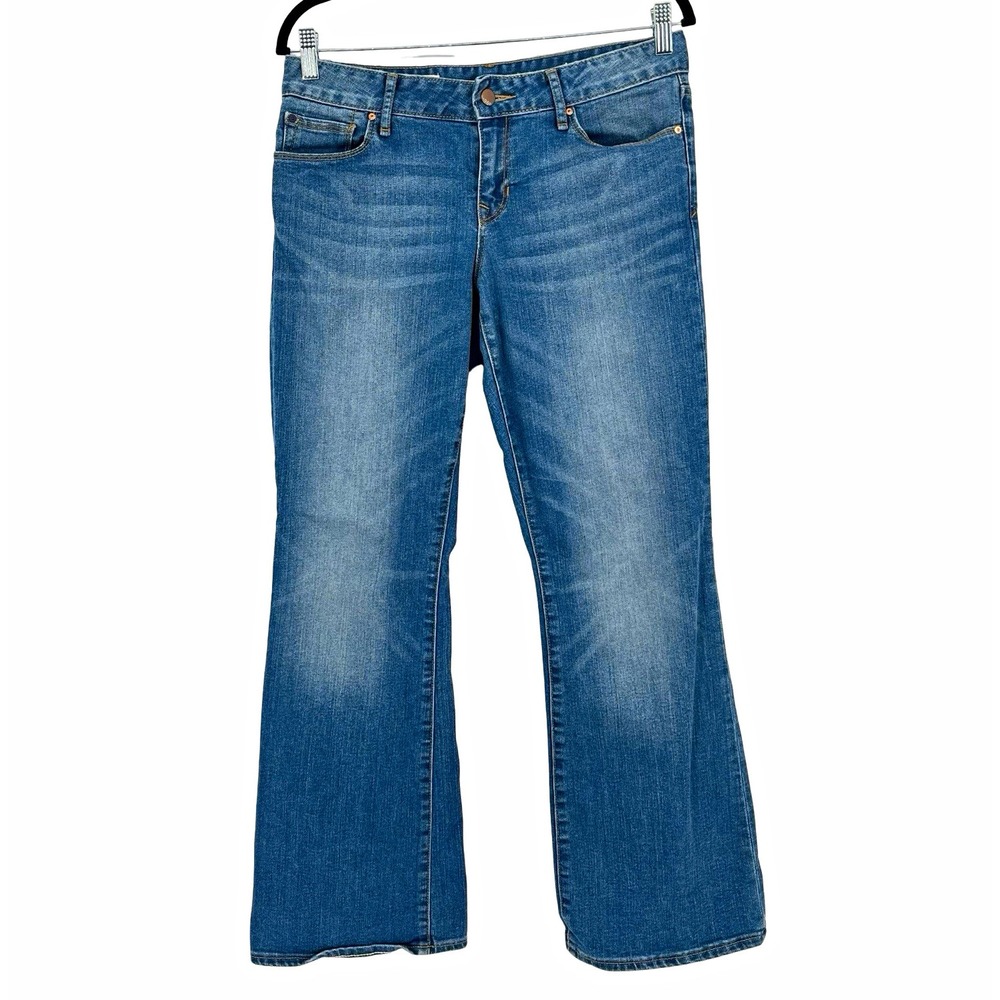 Gap 1969 Perfect Boot Jeans Women's 29S Bootcut Flare Stretch Light Wash Y2K
